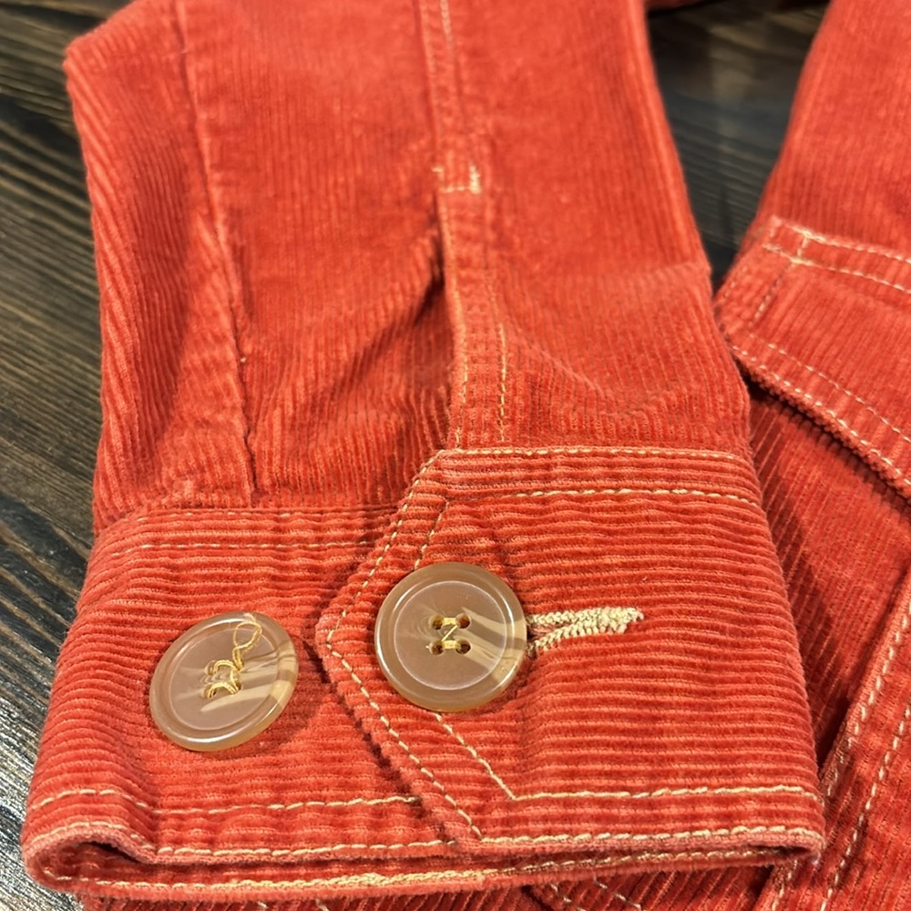 Tulle orange corduroy jacket - Picture 4 of 10